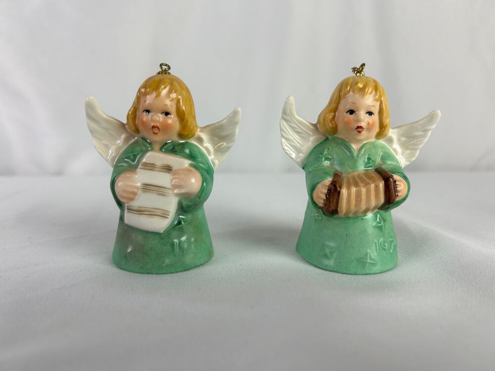 Goebel W Germany Angel Bell Ornament Set 1979 Musician Choir